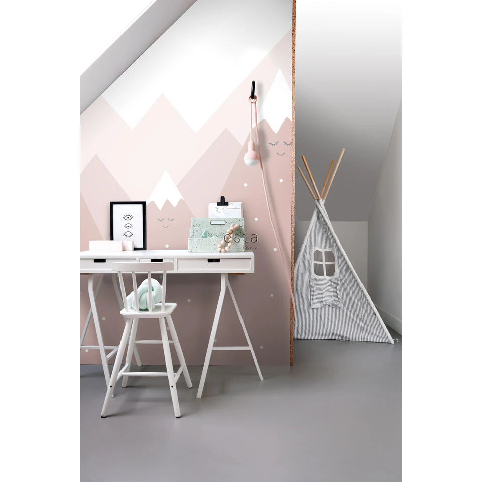 ESTAhome Fotobehang - Bergen - Oudroze - 200 X 279 Cm - 159091 - Afbeelding 3