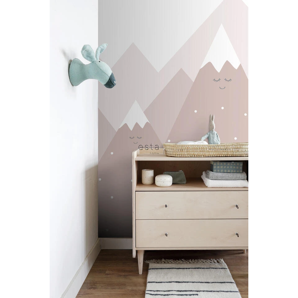 ESTAhome Fotobehang - Bergen - Oudroze - 200 X 279 Cm - 159091 - Afbeelding 4