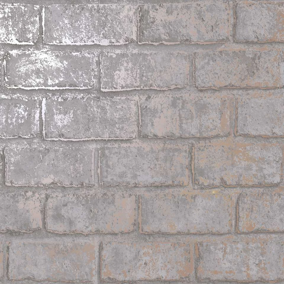 Dutch - Indulgence Metallic Brick Grey/rose/gold - 0,53x10,05m - Afbeelding 4