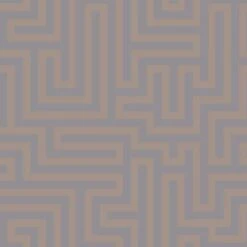 Dutch Wallcoverings - Indulgence Maze Grey/rose/gold - 0,53x10,05m