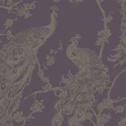 Dutch Wallcoverings - Indulgence Peacock Purple - 0,53x10,05m