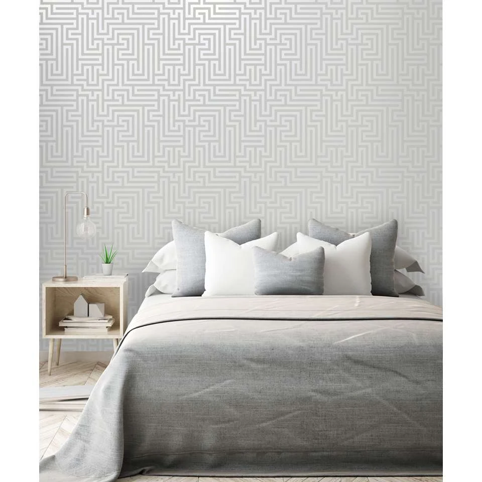 Dutch Wallcoverings - Indulgence Maze Grey - 0,53x10,05m - Afbeelding 2