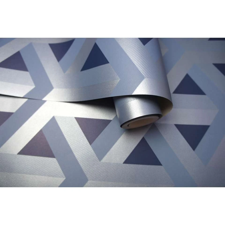 Dutch Wallcoverings - Indulgence Trident Geo Navy - 0,53x10,05m - Afbeelding 3