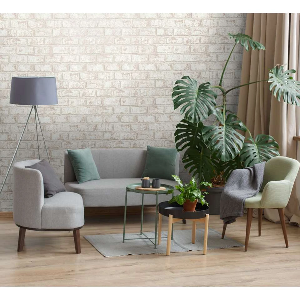 Dutch - Indulgence Metallic Brick Cream/rose/gold - 0,53x10,05m - Afbeelding 2