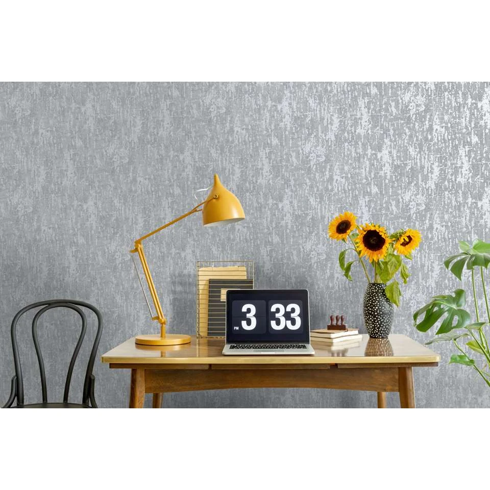 Dutch Wallcoverings - Indulgence Urban Loft Texture Grey -0,53x10,05m - Afbeelding 2
