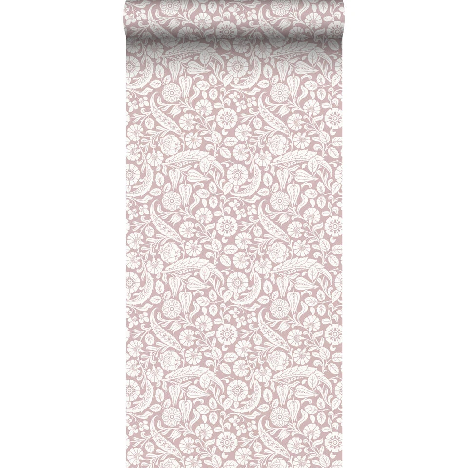 ESTAhome Behang - Bloemmotief - Lichtpaars - 50 X 900 Cm - 139331 1 ESTAhome Behang - Bloemmotief - Lichtpaars - 50 X 900 Cm - 139331