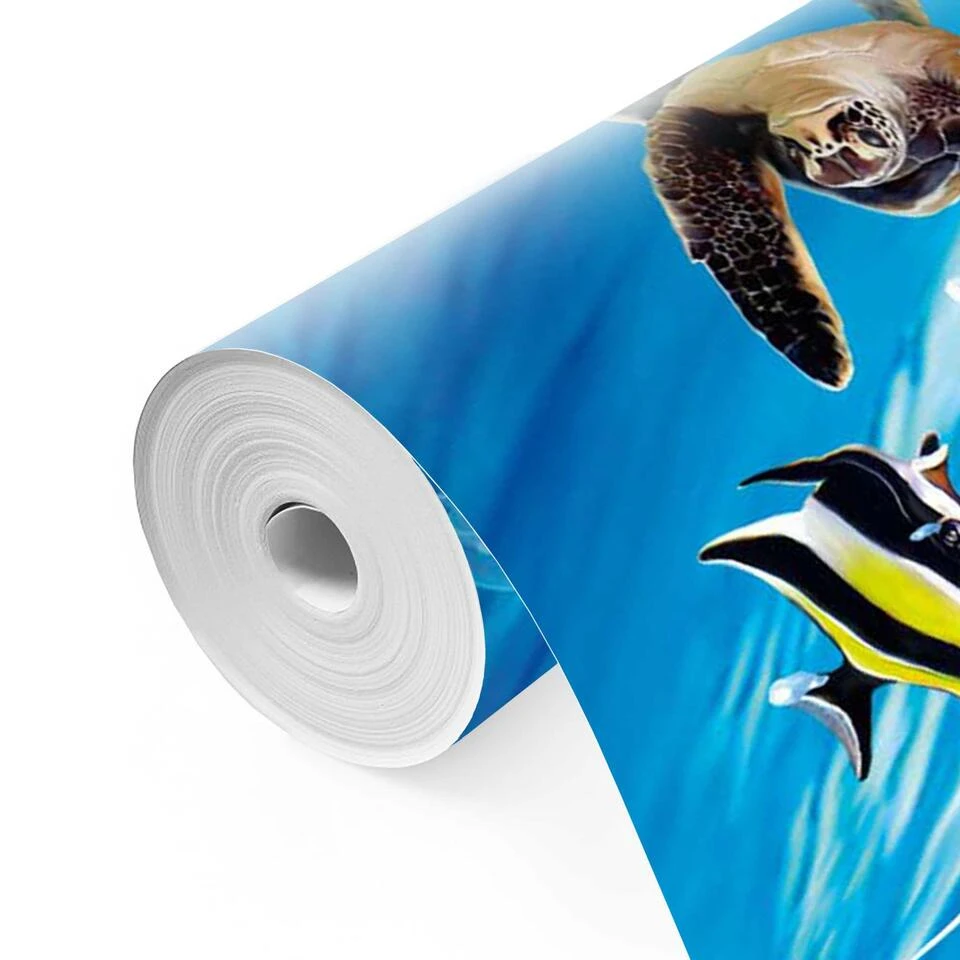 Fotobehang Diep In De Zee 260x384 Cm Blauw - Afbeelding 4