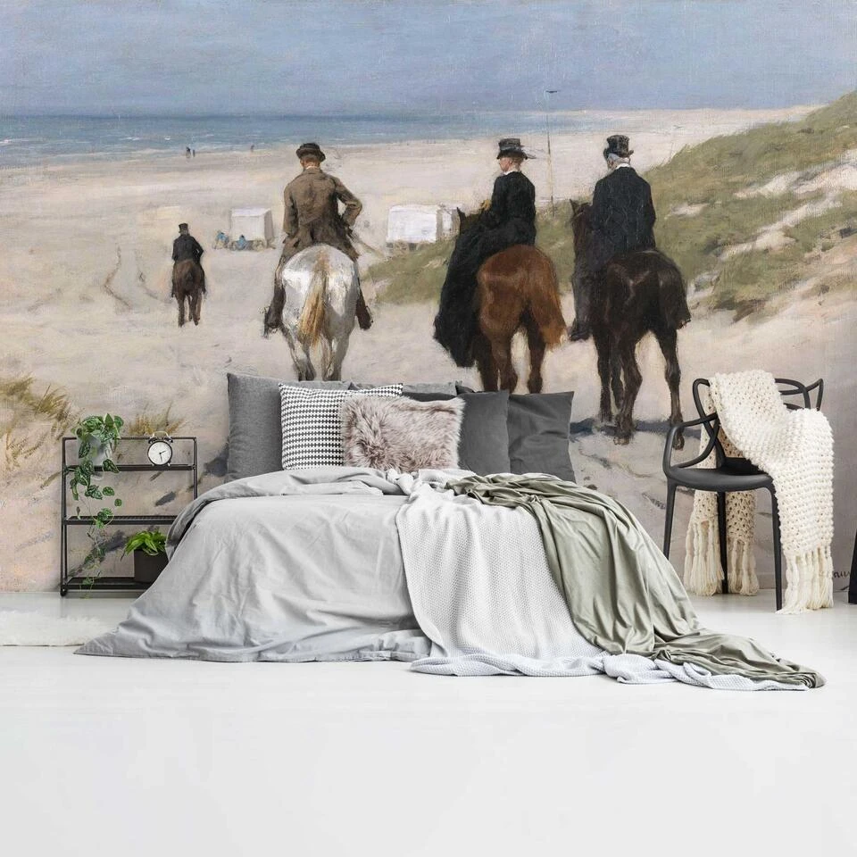 Fotobehang Anton Mauve Morgenrit Langs Het Strand 260x384 Cm Beige 1 Fotobehang Anton Mauve Morgenrit Langs Het Strand 260x384 Cm Beige