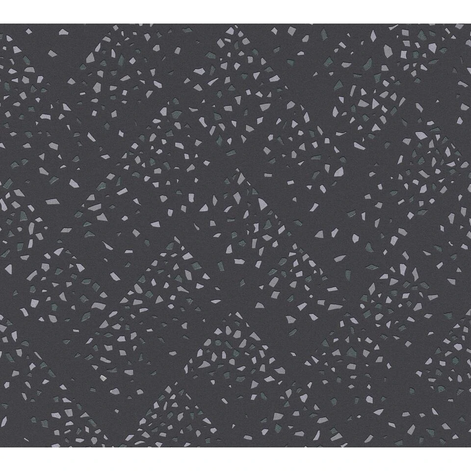 Livingwalls Behang - Terrazzo - Zwart, Goud En Grijs - 53 Cm X 10,05 M - AS 3 Livingwalls Behang - Terrazzo - Zwart, Goud En Grijs - 53 Cm X 10,05 M - AS - Afbeelding 3