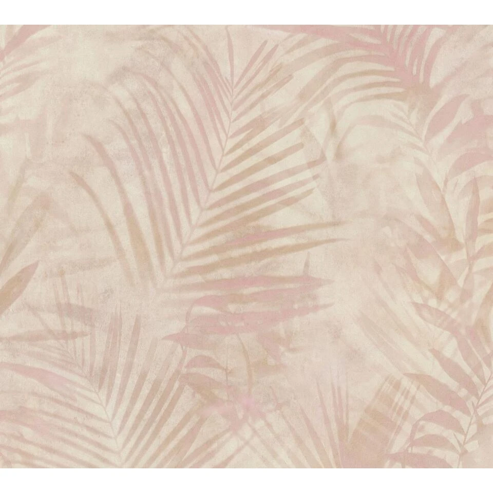 A.S. Création Behang - Palmbladeren - Zacht Roze - 53 Cm X 10,05 M - AS-374114 - Afbeelding 3