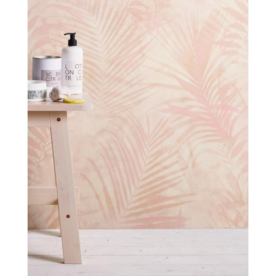 A.S. Création Behang - Palmbladeren - Zacht Roze - 53 Cm X 10,05 M - AS-374114 - Afbeelding 4