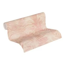 A.S. Création Behang - Palmbladeren - Zacht Roze - 53 Cm X 10,05 M - AS-374114