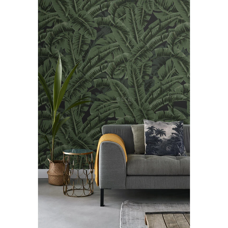 ESTAhome Fotobehang - Bananenbladeren - Tropisch Junglegroen - 150 X 279 Cm - Afbeelding 4