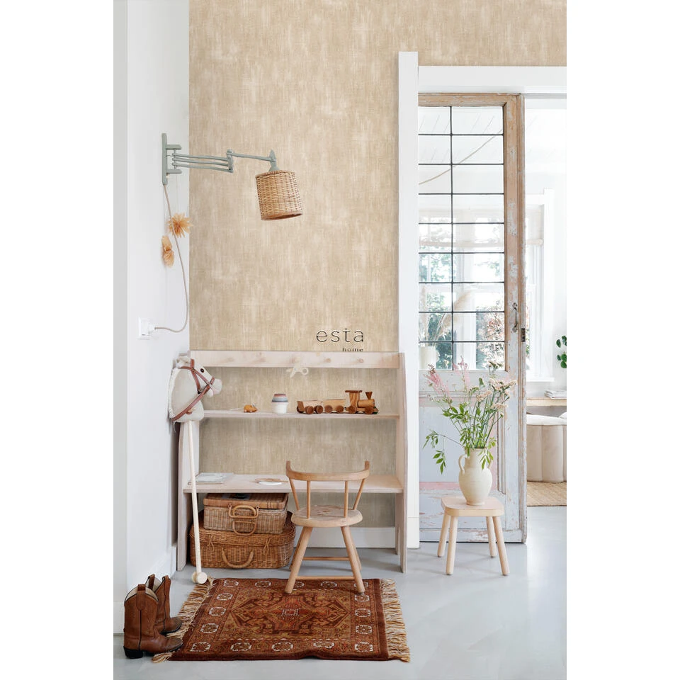 ESTAhome Behang - Betonlook - Beige - 0,53 X 10,05 M - 148766 - Afbeelding 2