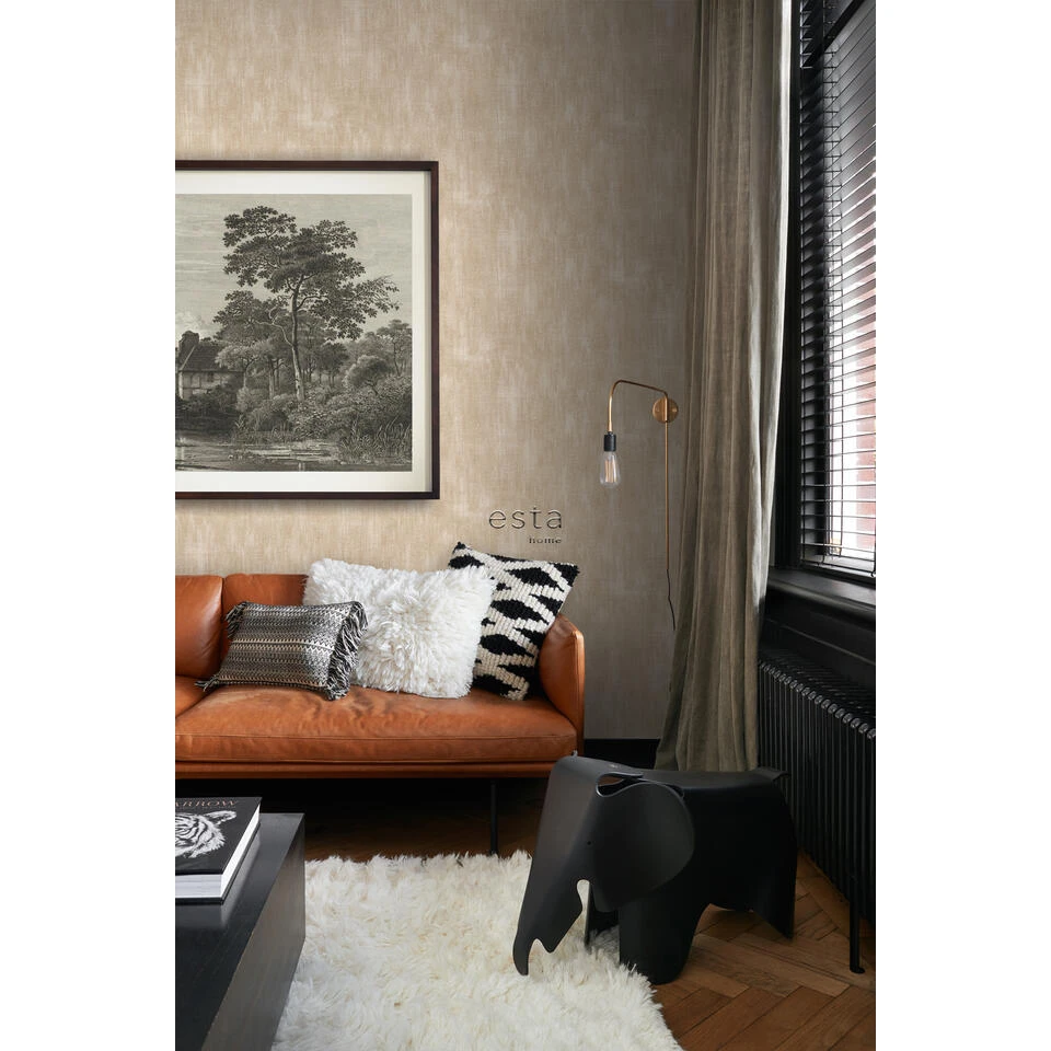 ESTAhome Behang - Betonlook - Beige - 0,53 X 10,05 M - 148766 - Afbeelding 4