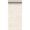 Origin Wallcoverings Behang - Grafisch 3D Motief - Zand Beige - 50 X 900 Cm