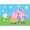 Sanders & Sanders Fotobehang - Peppa Pig - Groen, Blauw En Roze - 1.82 X 2.52 M