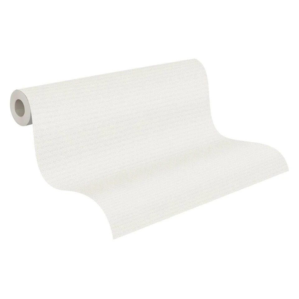 A.S. Création Behang - Met Structuur - Crème - 53 Cm X 10,05 M - AS-374716