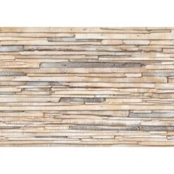 Komar Fotobehang - Whitewashed Wood - Beige - 368 X 254 Cm - 611022