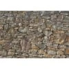 Komar Fotobehang - Stone Wall - Grijs En Beige - 368 X 254 Cm - 610999