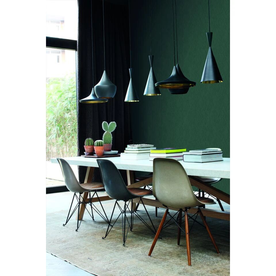 Origin Wallcoverings Behang - Grafisch 3D Motief - Donkergroen - 50 X 900 Cm - Afbeelding 3