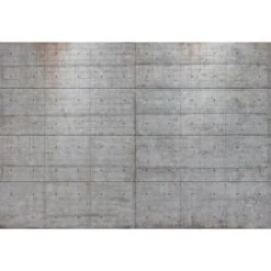 Komar Fotobehang - Concrete Blocks - Grijs - 368 X 254 Cm - 611031