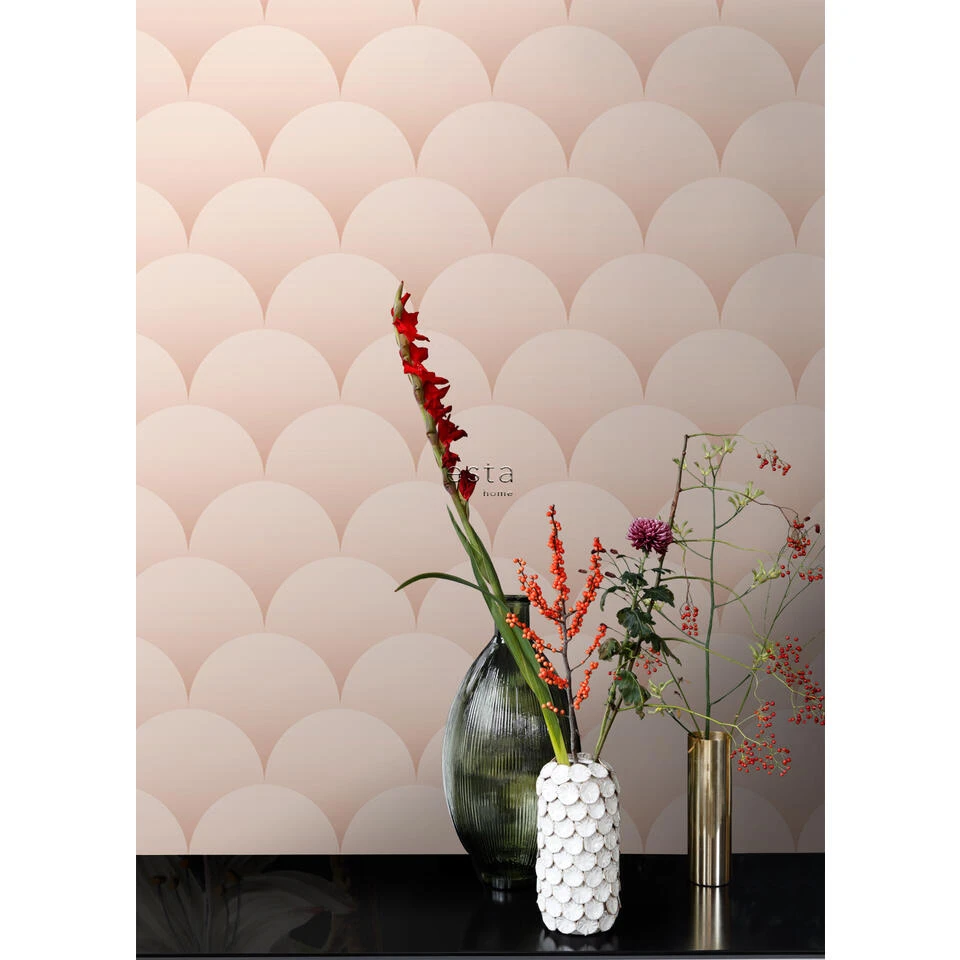 ESTAhome Behang - Art Deco Motief - Zacht Roze - 50 X 900 Cm - 139465 - Afbeelding 2