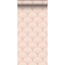 ESTAhome Behang - Art Deco Motief - Zacht Roze - 50 X 900 Cm - 139465