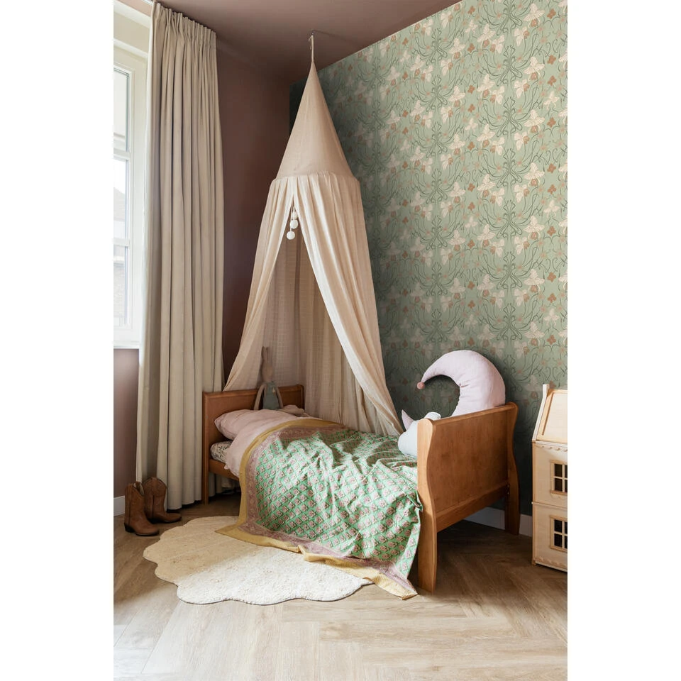 ESTAhome Behang - Vintage Bloemen In Art Nouveau Stijl - Afbeelding 4