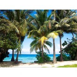 Sanders & Sanders Fotobehang - Tropisch Landschap Met Palmbomen