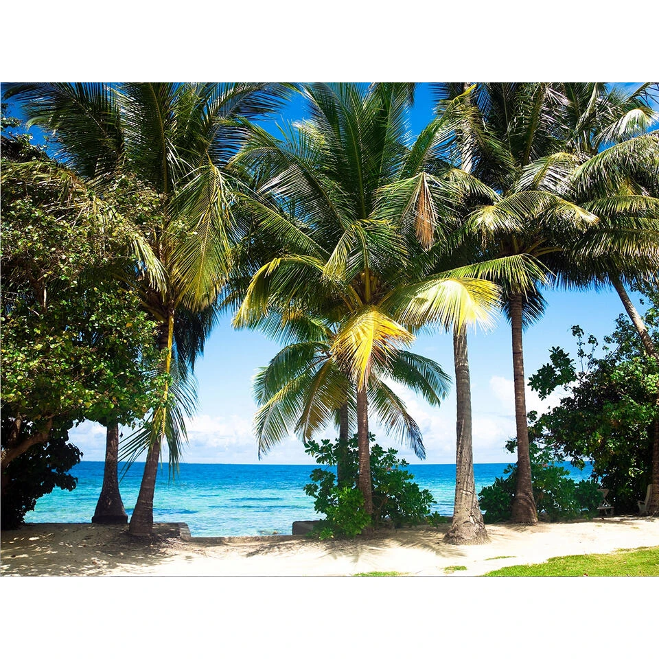 Sanders & Sanders Fotobehang - Tropisch Landschap Met Palmbomen