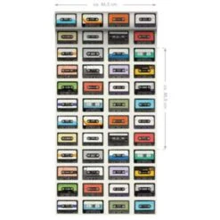ESTAhome Behang XXL - Vintage Cassettes 7 ESTAhome Behang XXL - Vintage Cassettes -Sanders & Sanders winkel 1137027727 0103