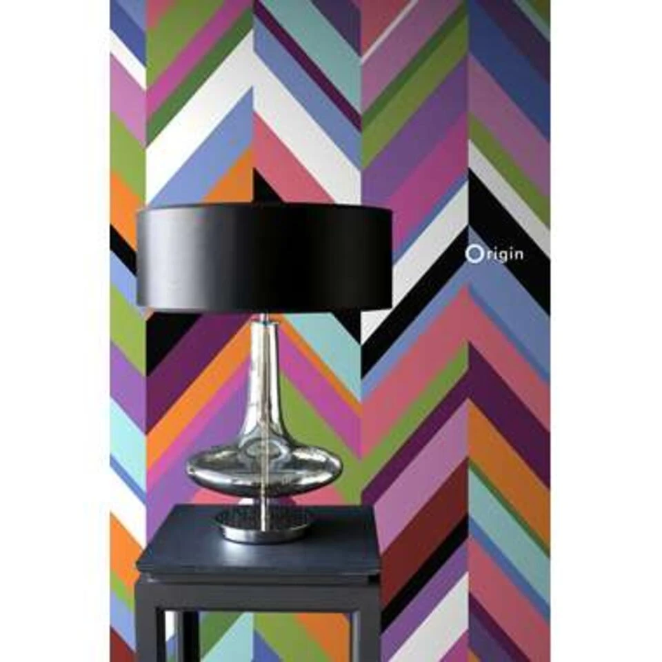 Origin Behang XXL - Zigzag Motief - Meerkleurig - 46 Cm X 8,37 M - Afbeelding 3