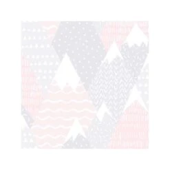 Dutch Wallcoverings - Over The Rainbow- Mountains Pink - 0,53x10,05m