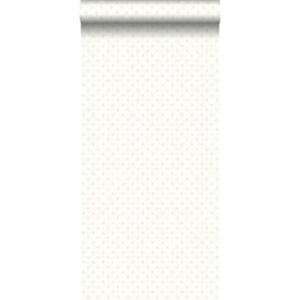 ESTAhome Behang - Kleine Stippen - Glanzend Wit - 53 Cm X 10,05 M - Afbeelding 2