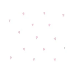 Dutch Wallcoverings - Make Believe Love Hearts Wit/roze - 0,53x10,05m