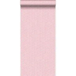 ESTAhome Behang - Ruiten - Rood - 53 Cm X 10,05 M