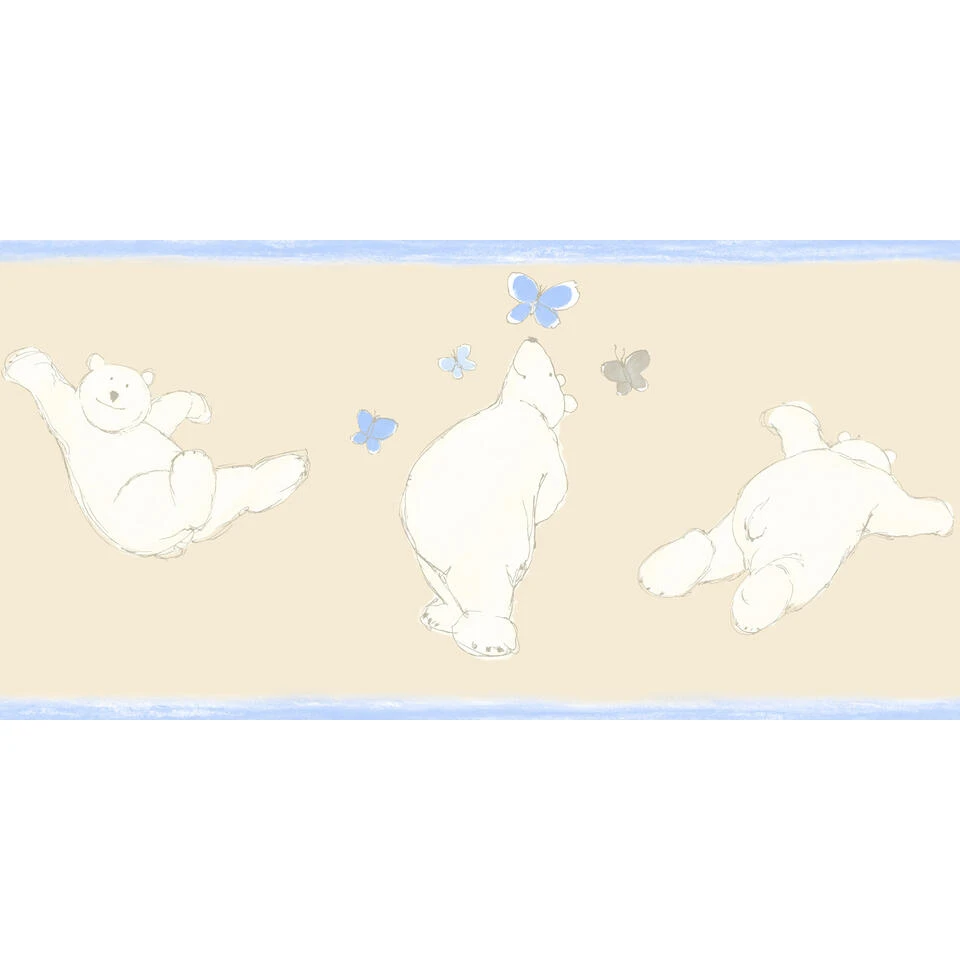 ESTAhome Behangrand - Beren - Beige - 26,05 Cm X 5 M