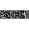 Sanders & Sanders Zelfklevende Behangrand - Zebra's - Zwart Wit