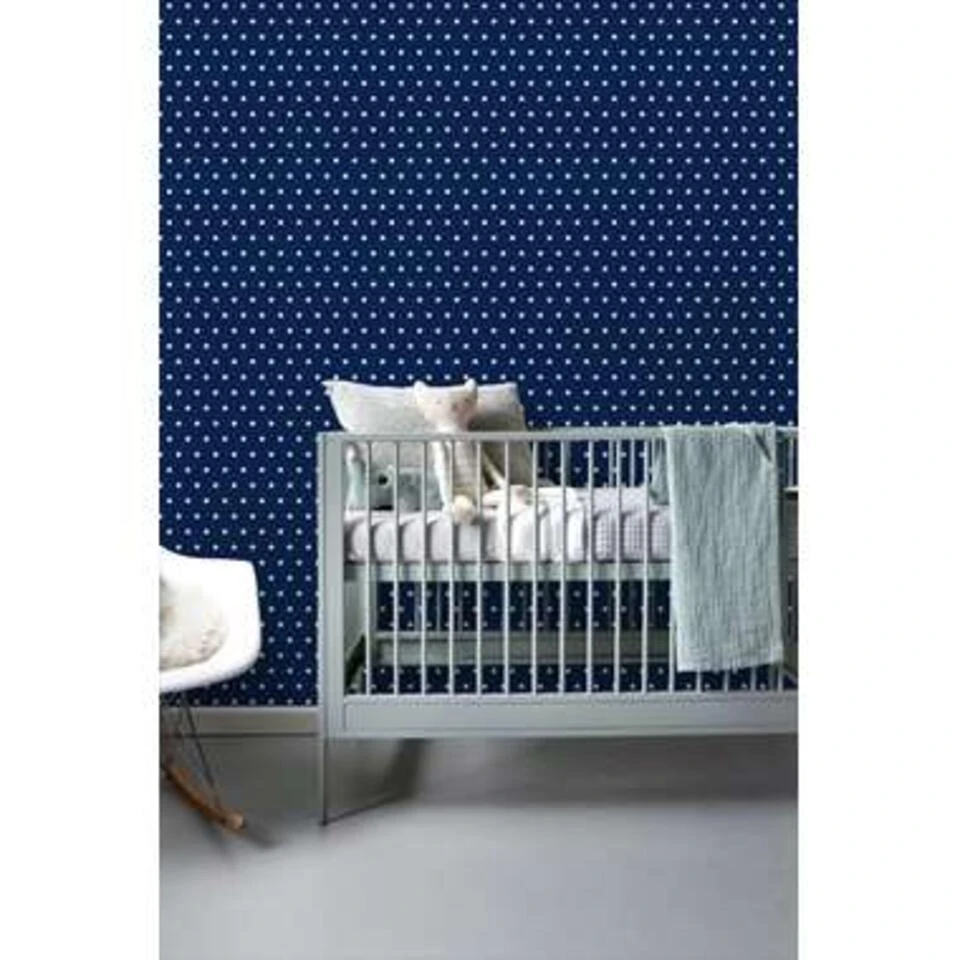 ESTAhome Behang - Sterren - Marine Blauw - 53 Cm X 10,05 M - Afbeelding 3