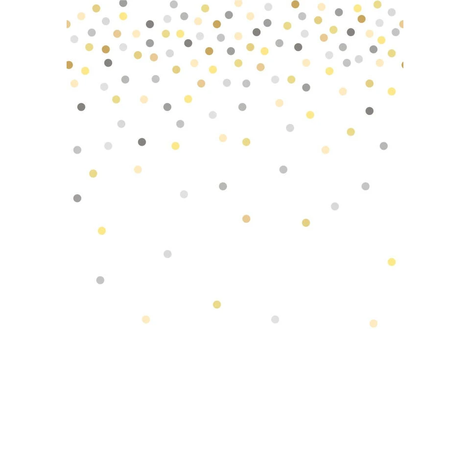 ESTAhome Fotobehang - Confetti Dots - Geel En Grijs - 2 X 2.79 M.