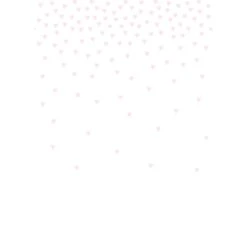 Origin Fotobehang - Confetti Hartjes - Zacht Roze - 2 X 2.79 M