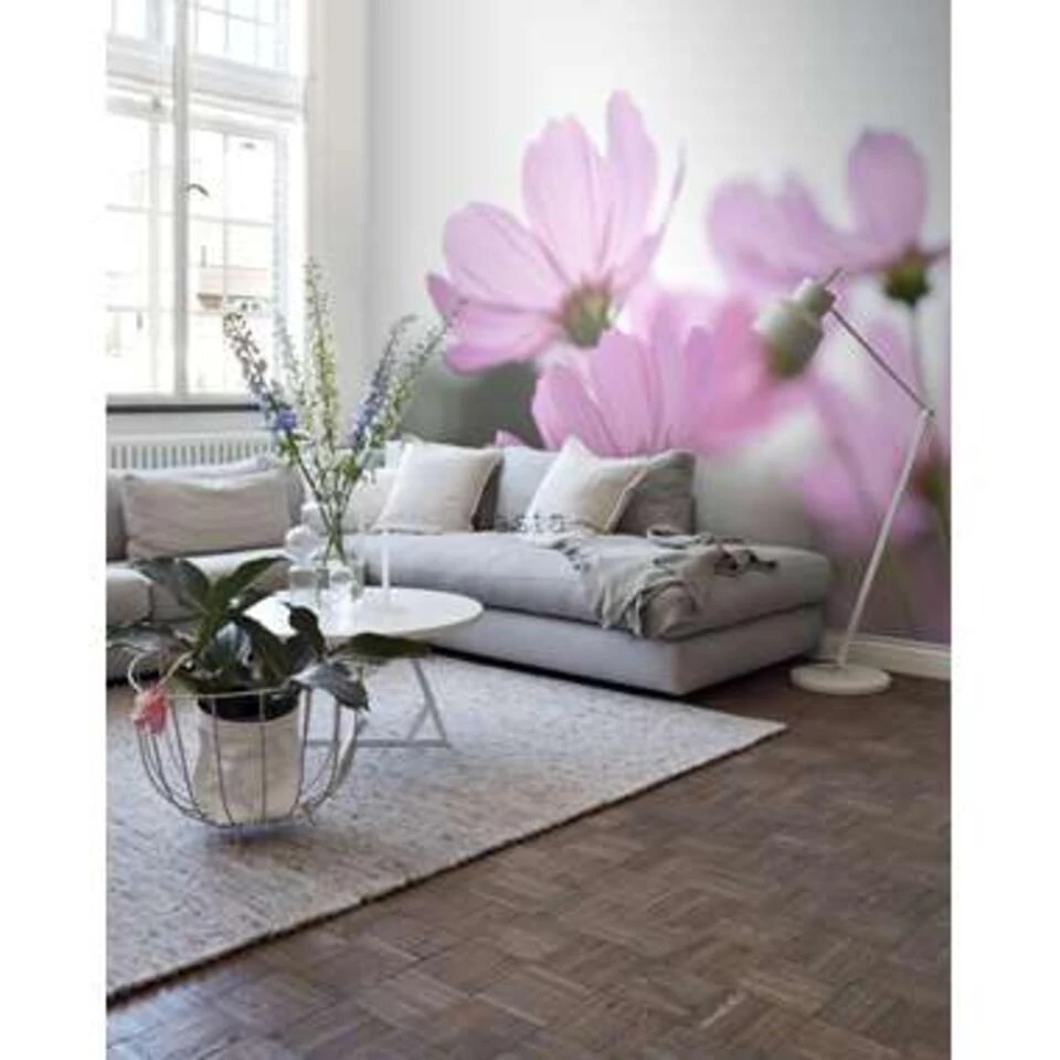 ESTAhome Fotobehang - Veldbloemen - Roze - 418,5 Cm X 279 M - Afbeelding 4