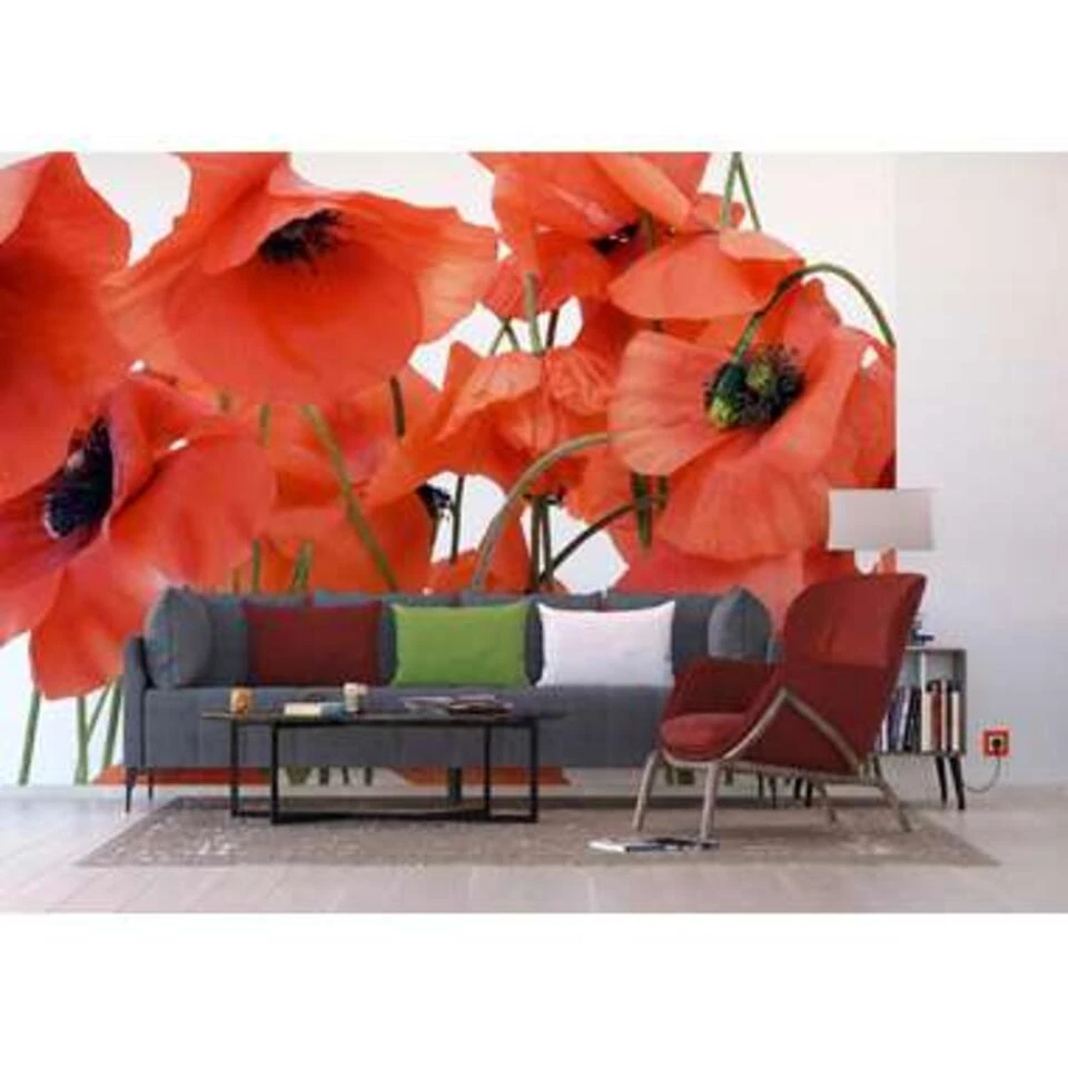 Sanders & Sanders Fotowand - Waterval - Groen, Bruin En Oranje - Afbeelding 4