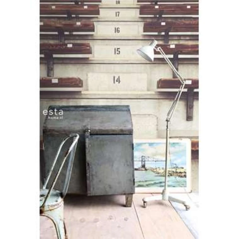 ESTAhome Fotobehang - Vintage Tribune - Beige, Bruin - 186 Cm X 2.79 M - Afbeelding 3