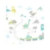 Dutch Wallcoverings - Make Believe Dino Town Blauw/groen - 0,53x10,05m