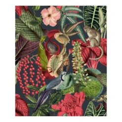 Dutch Wallcoverings - Jungle Fever Amazon Roze/groen - 0,53x10,05m