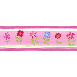 ESTAhome Behangrand - Bloemen - Roze - 17,06 Cm X 5 M