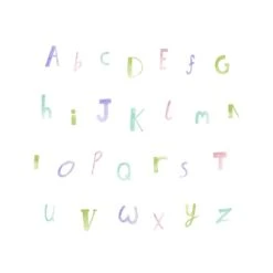 Dutch Wallcoverings - Make Believe Alphabet Lila/groen - 0,53x10,05m