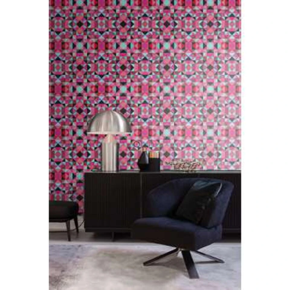 Origin Behang - Kubisme - Rood En Blauw - 53 Cm X 10,05 M - Afbeelding 3